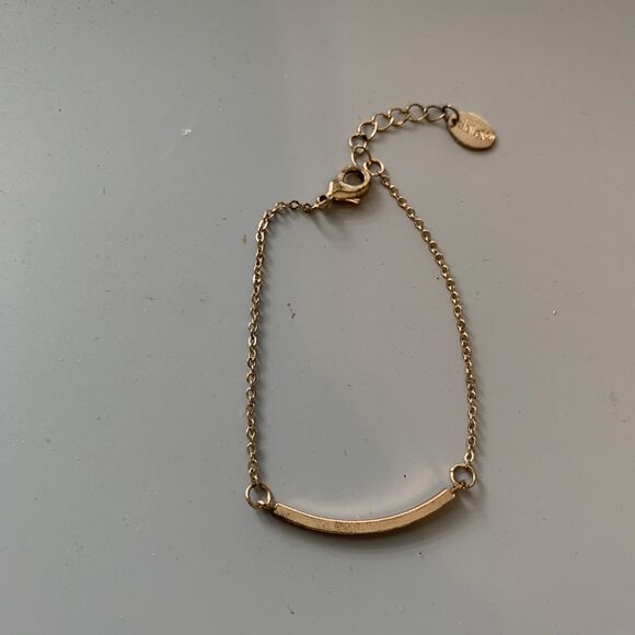 Claires Gold Tone Bracelets 6-7 inch Lot of 3 Petite Dainty - Picture 5 of 8